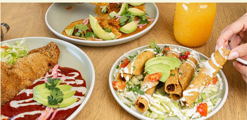 Tampiqueña, flautas y tacos